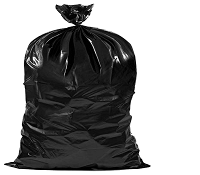 black-garbage-bag