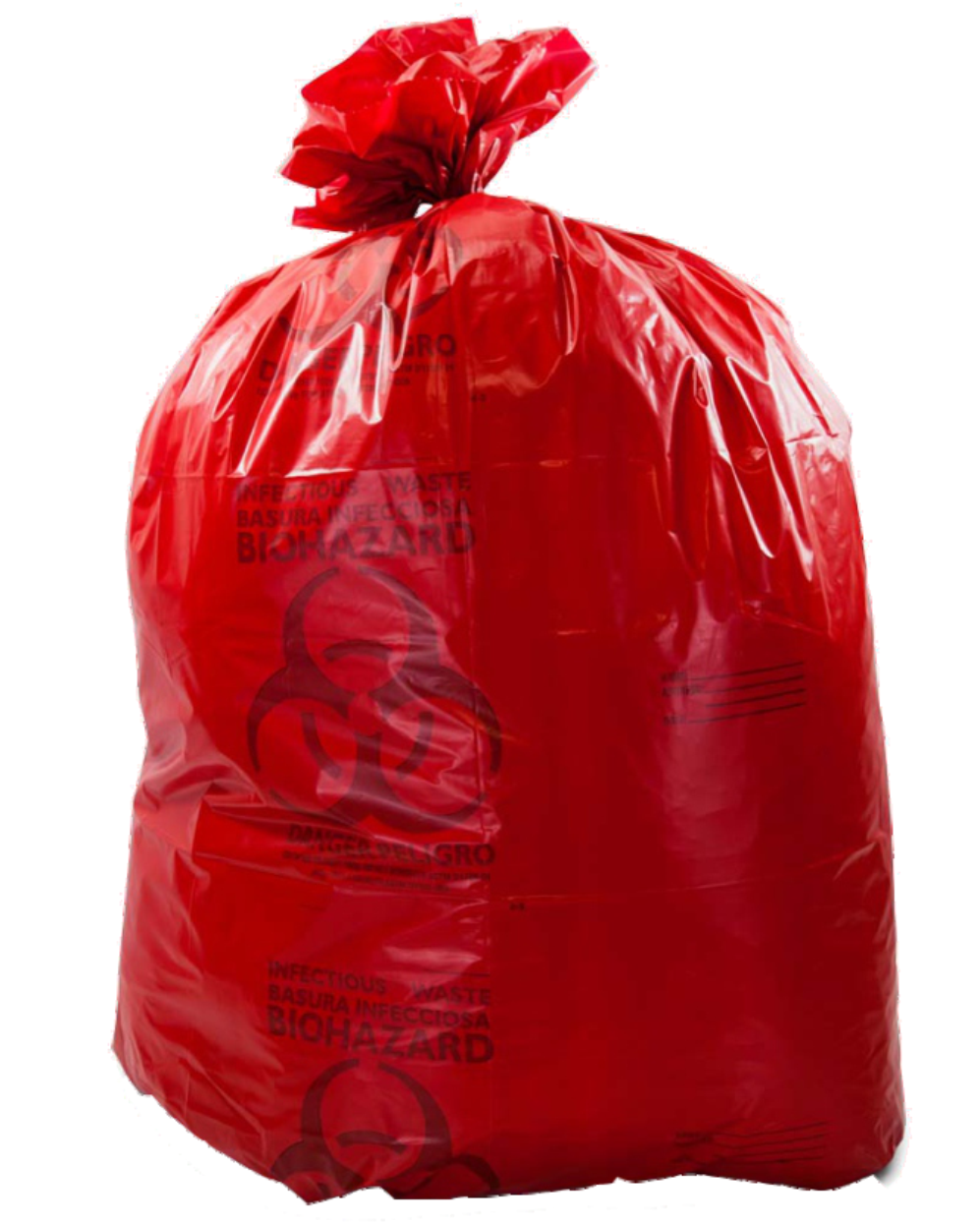 red-garbage-bag